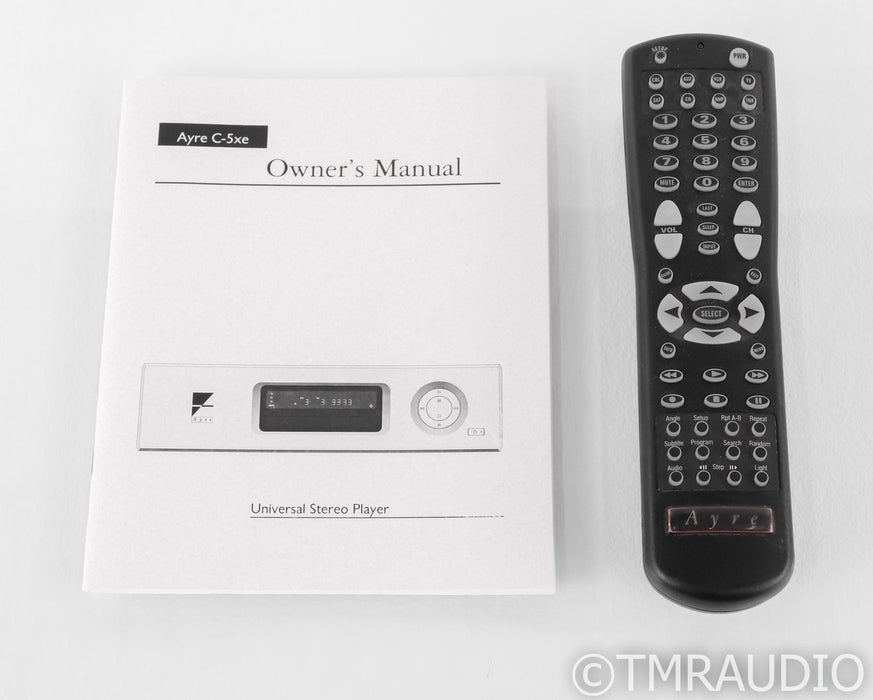 Ayre C-5xeMP SACD / CD Player; C5xeMP; Silver; Remote; C5xeMP; Silver; Remote