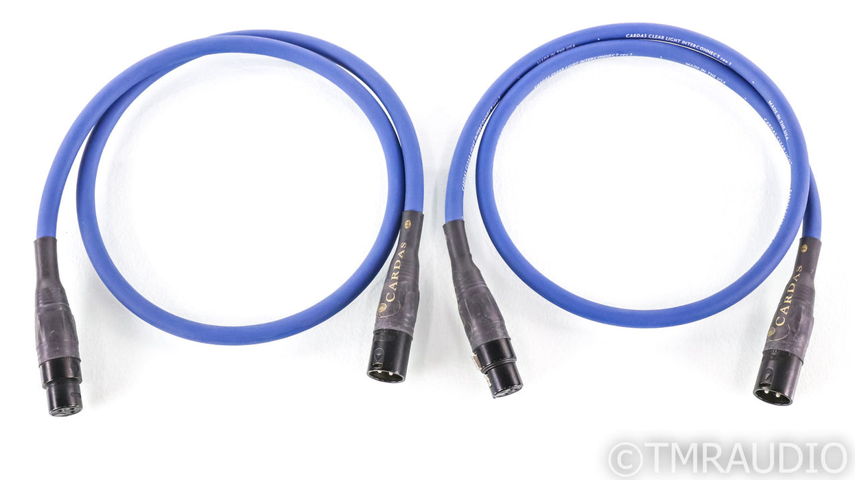 Cardas Clear Light XLR Cables; 1m Pair Balanced Interconnects; rev 1