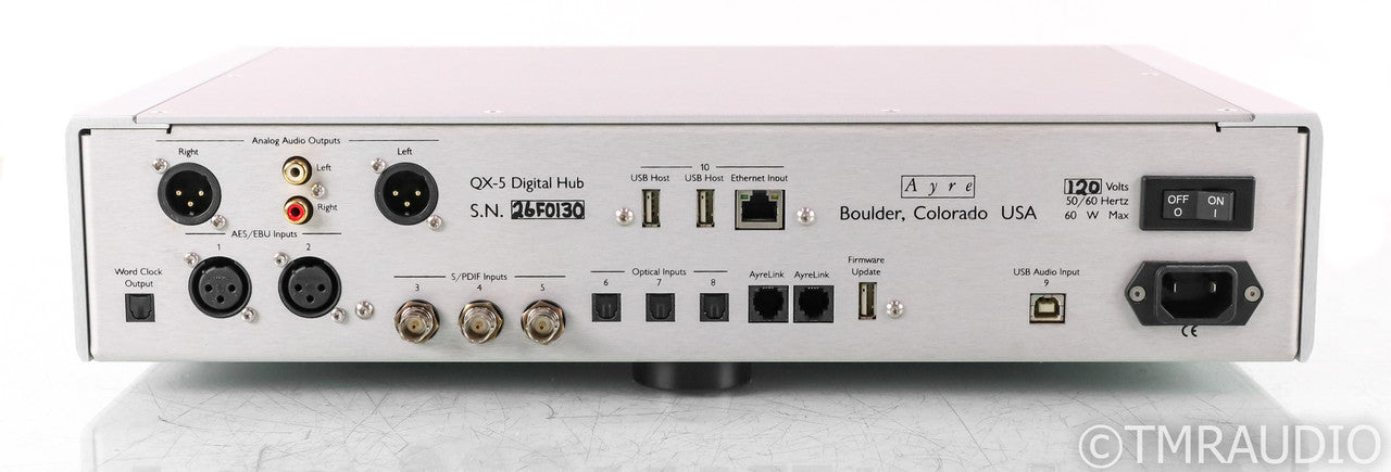 Ayre QX-5 Twenty DAC / Network Streamer; DSD; USB; Remote; Silver