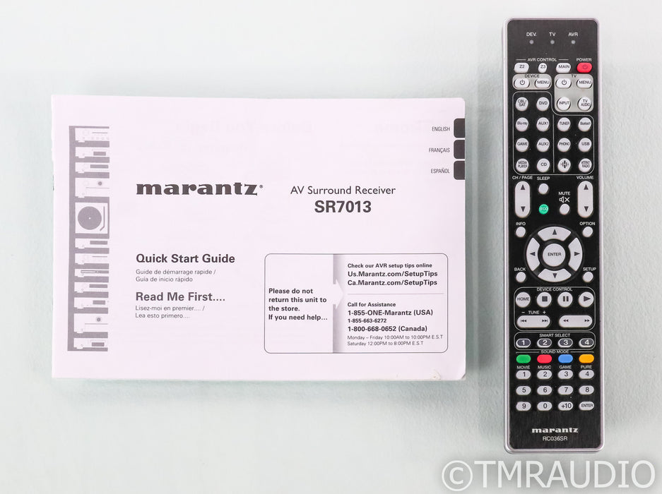 Marantz SR7013 9.2 Channel Home Theater Receiver; SR-7013; 4K UHD; HDR