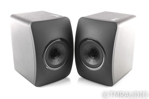 KEF LS50 Black Edition Bookshelf Speakers; All Black Pair; LS-50 (1/0)