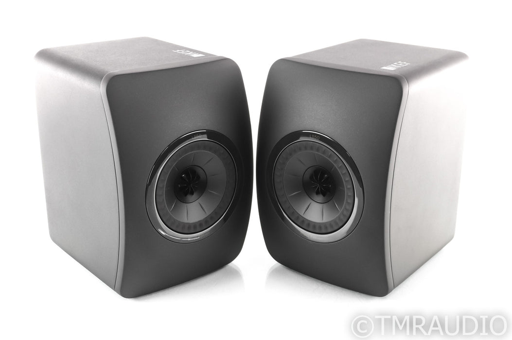 KEF LS50 Black Edition Bookshelf Speakers; All Black Pair; LS-50 (1/0)