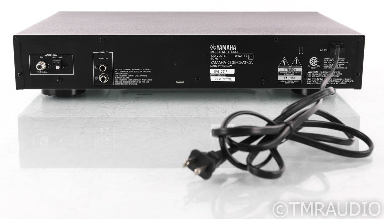 Yamaha T-S500 AM / FM Tuner; TS500; Black; Remote