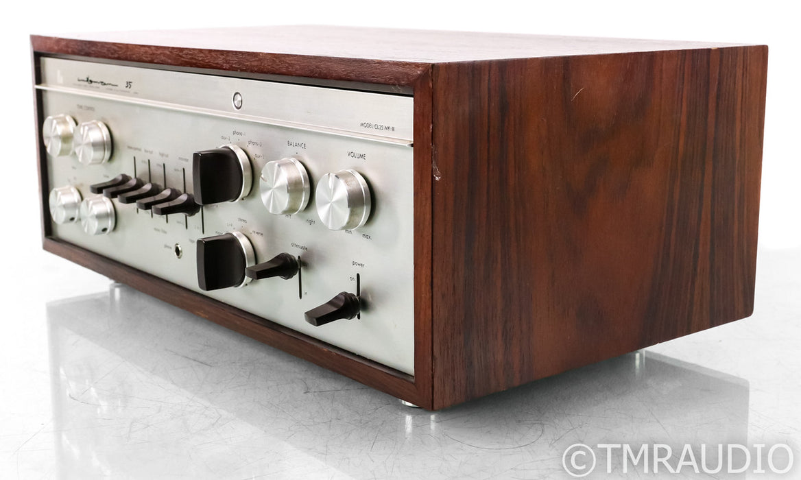 Luxman CL35 Mk-III Vintage Stereo Tube Preamplifier; CL-35 MKIII (Serviced)