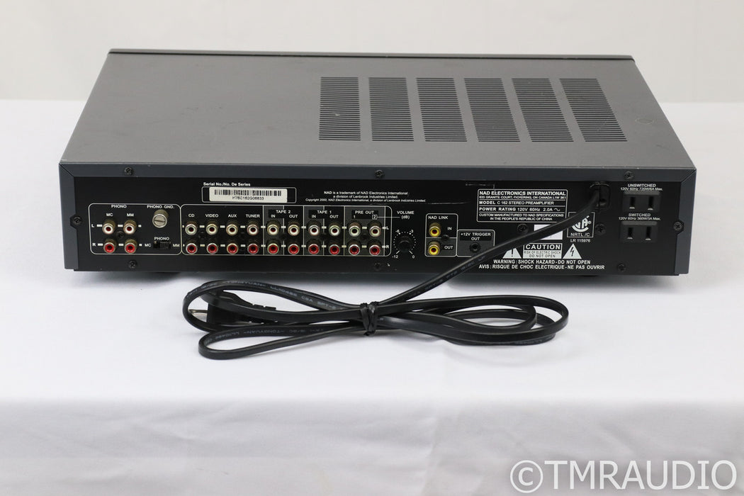 NAD C 162 Stereo Preamplifier; C162; Black; Remote