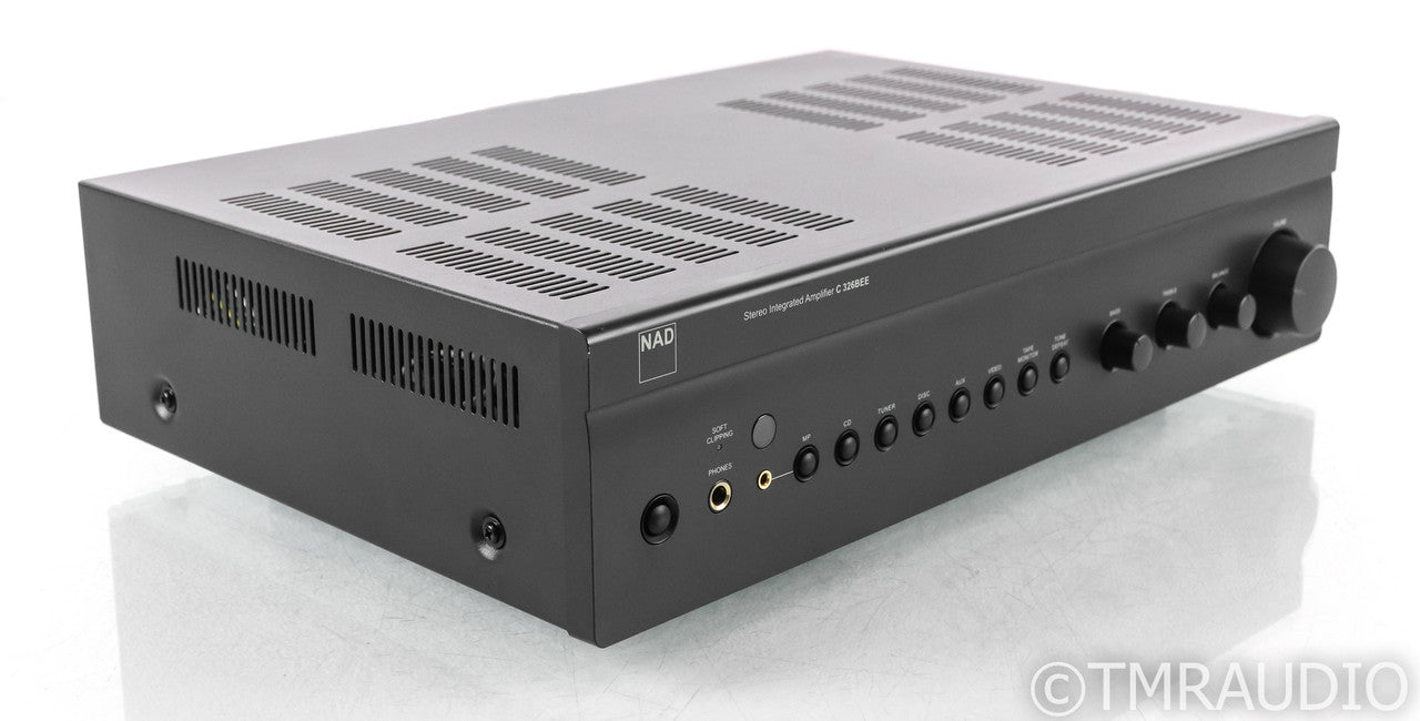 NAD C 326BEE Stereo Integrated Amplifier; C326-BEE; Remote; Black
