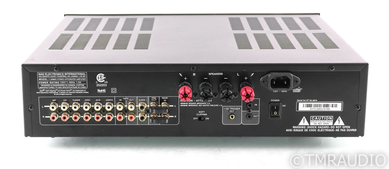 NAD C 326BEE Stereo Integrated Amplifier; C326-BEE; Remote; Black