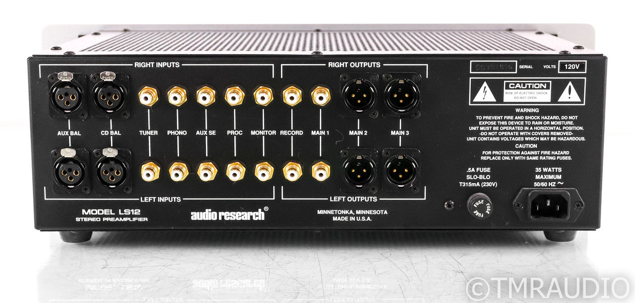 Audio Research LS12 Stereo Preamplifier; LS-12; Silver; Remote