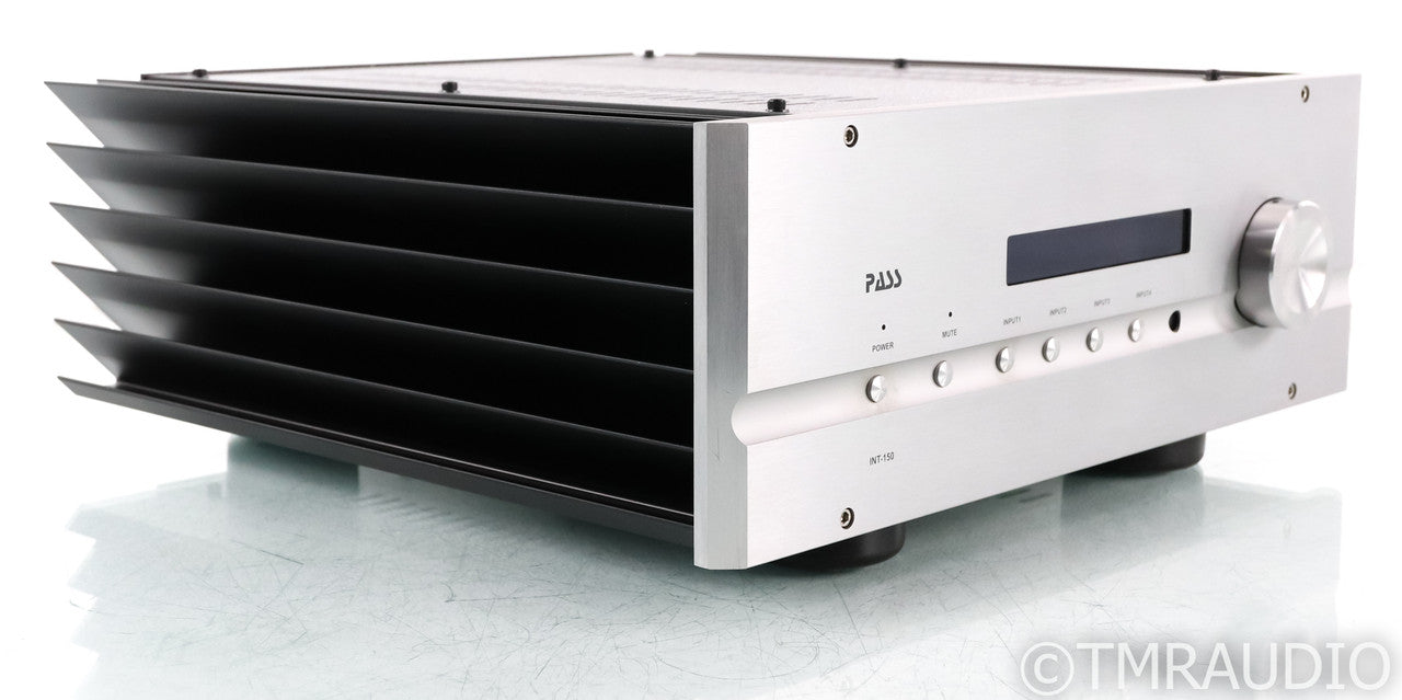 Pass Labs INT-150 Stereo Integrated Amplifier; INT150; Silver; Remote