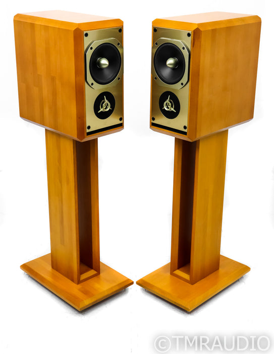 JMR Offrande Bookshelf Speakers; Jean Marie Reynaud; Cherry Pair; Stands; V1