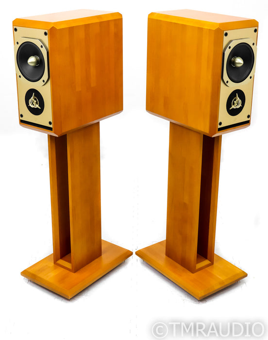 JMR Offrande Bookshelf Speakers; Jean Marie Reynaud; Cherry Pair; Stands; V1