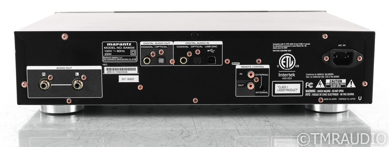 Marantz SA8005 CD / SACD Player ; SA-8005; Black; DAC; Remote