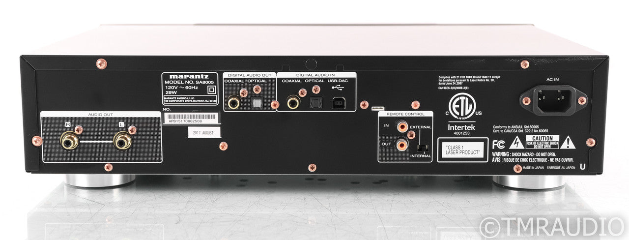 Marantz SA8005 CD / SACD Player; SA-8005; Black; Remote; DAC