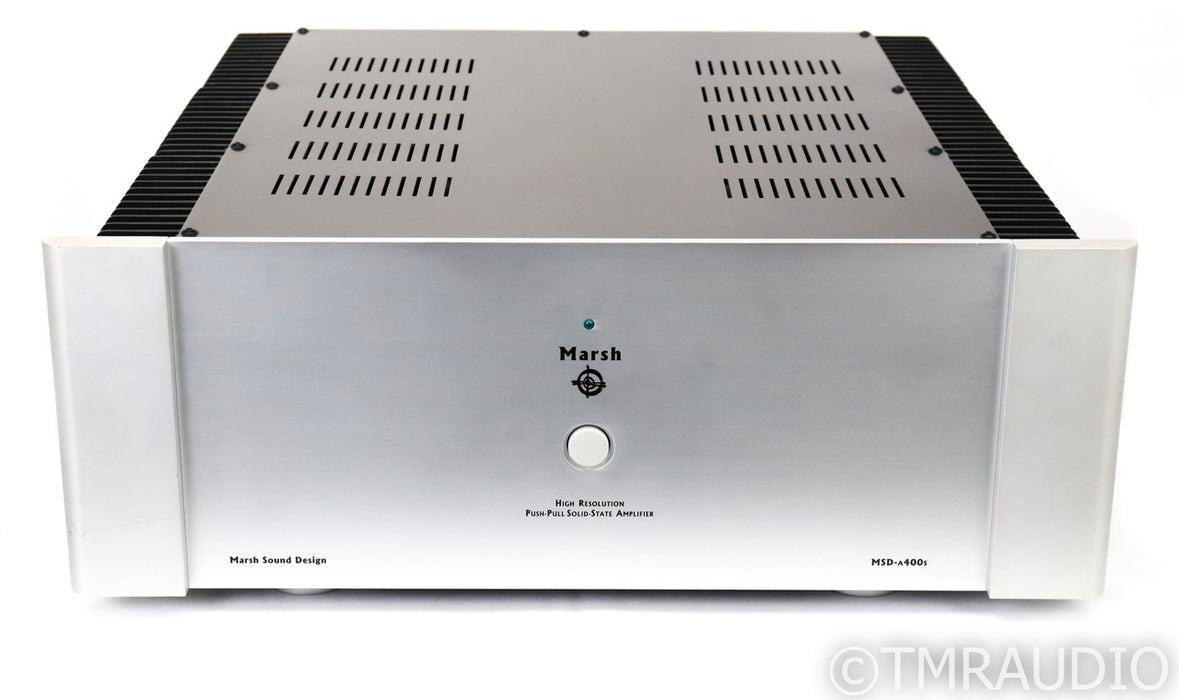 Marsh Sound Design MSD-A400S Stereo Power Amplifier; MSDA400S; Silver