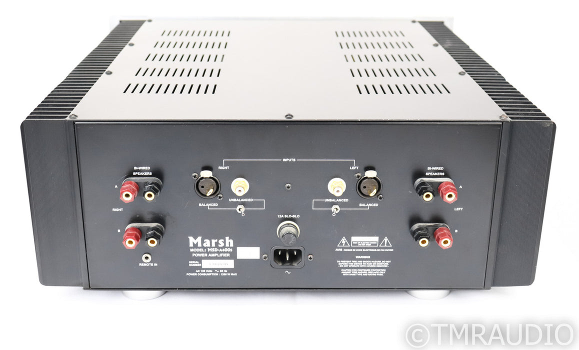 Marsh Sound Design MSD-A400S Stereo Power Amplifier; MSDA400S; Silver