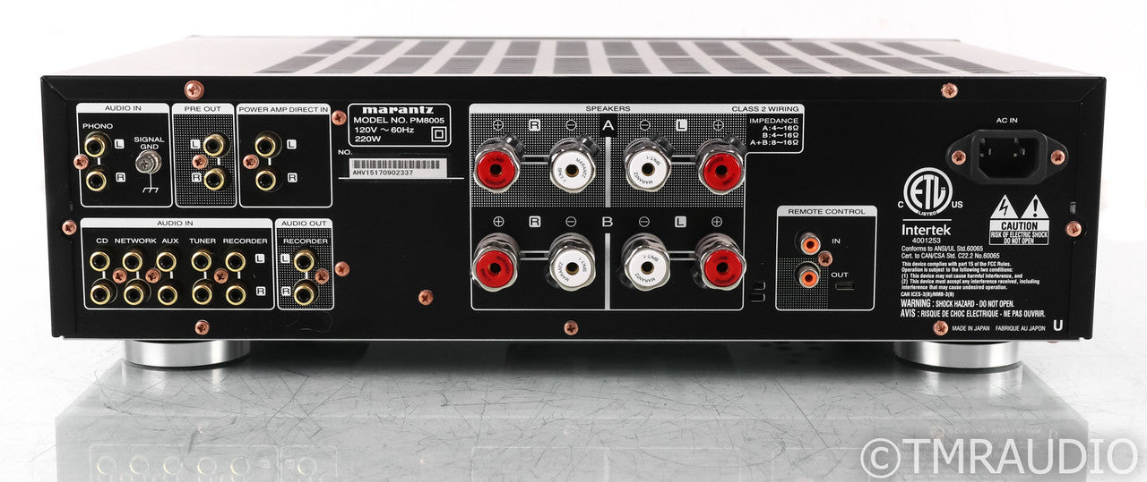 Marantz PM8005 Stereo Integrated Amplifier; PM-8005; Black; Remote