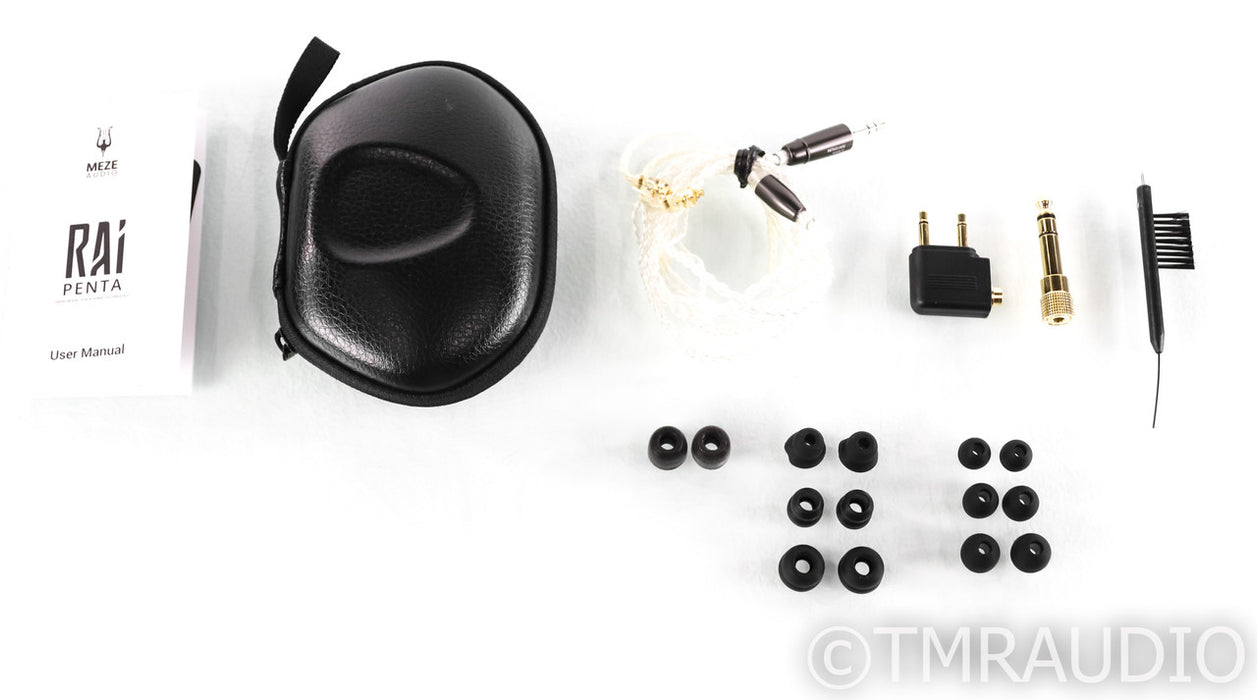 Meze Rai Penta In Ear Monitors; Balanced 4.4mm Gold Plated Cable; Open Box; Balanced 4.4mm Gold Plated Cable; Open Box