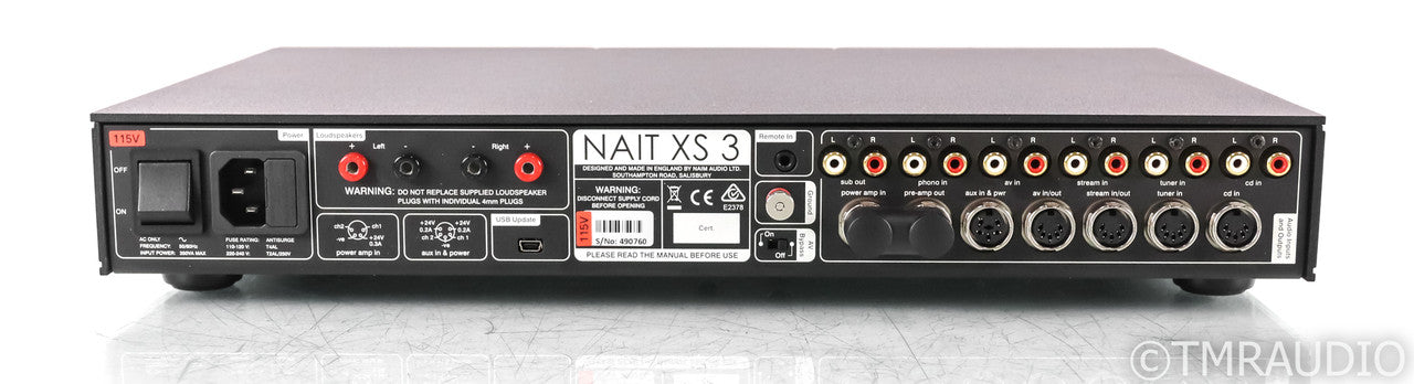 Naim Nait XS 3 Stereo Integrated Amplifier; XS3; Black (Open Box)