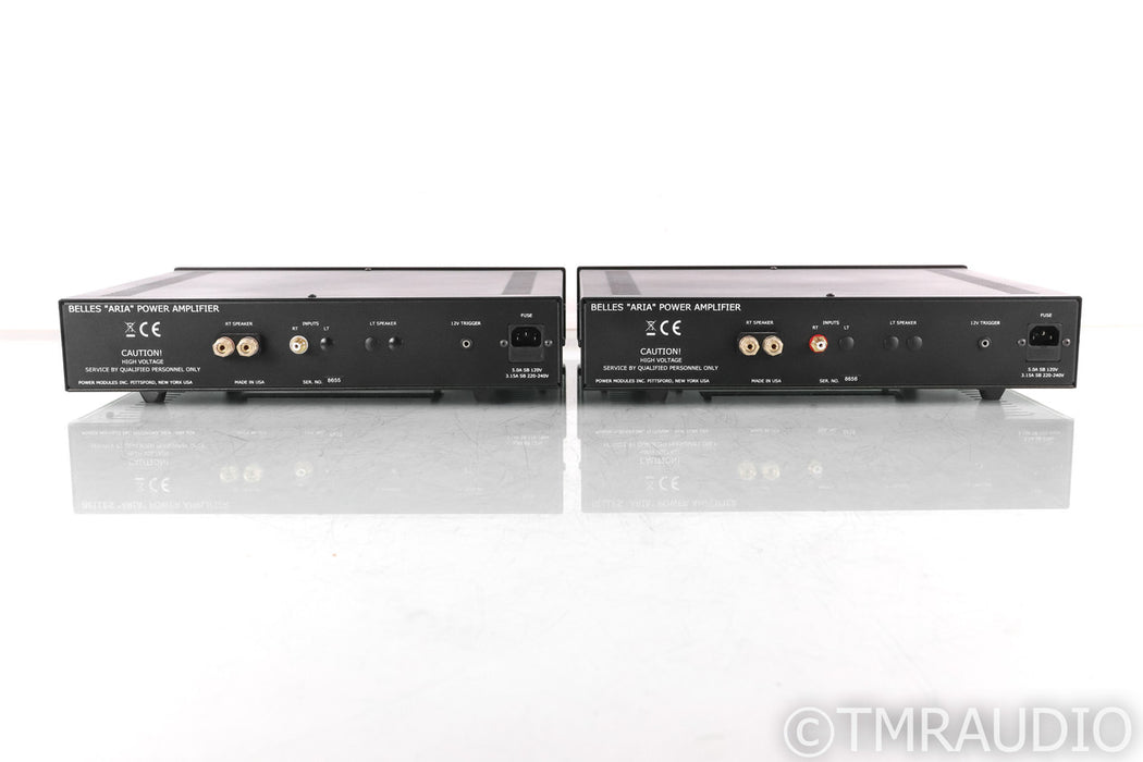 Belles Aria Mono Power Amplifier; David Belles; Black Pair
