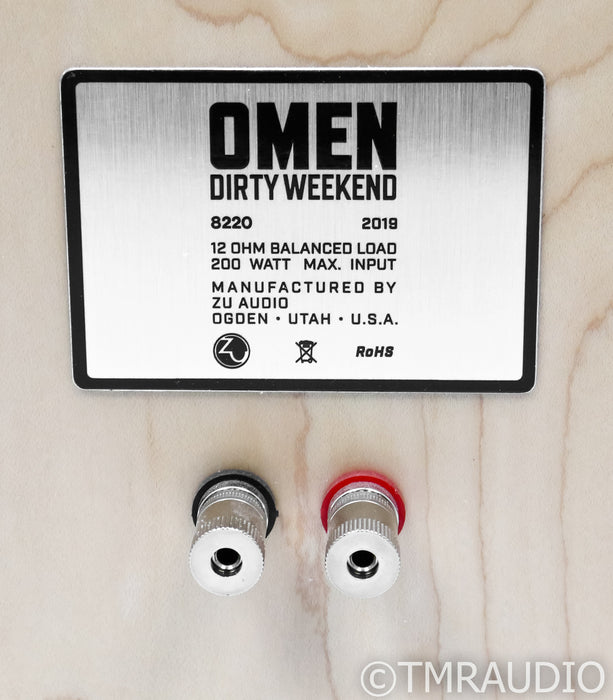 Zu Audio Omen Dirty Weekend Floorstanding Speakers; Rustic Hickory Pair