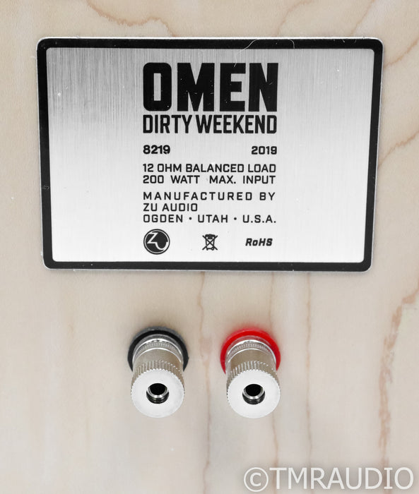 Zu Audio Omen Dirty Weekend Floorstanding Speakers; Rustic Hickory Pair