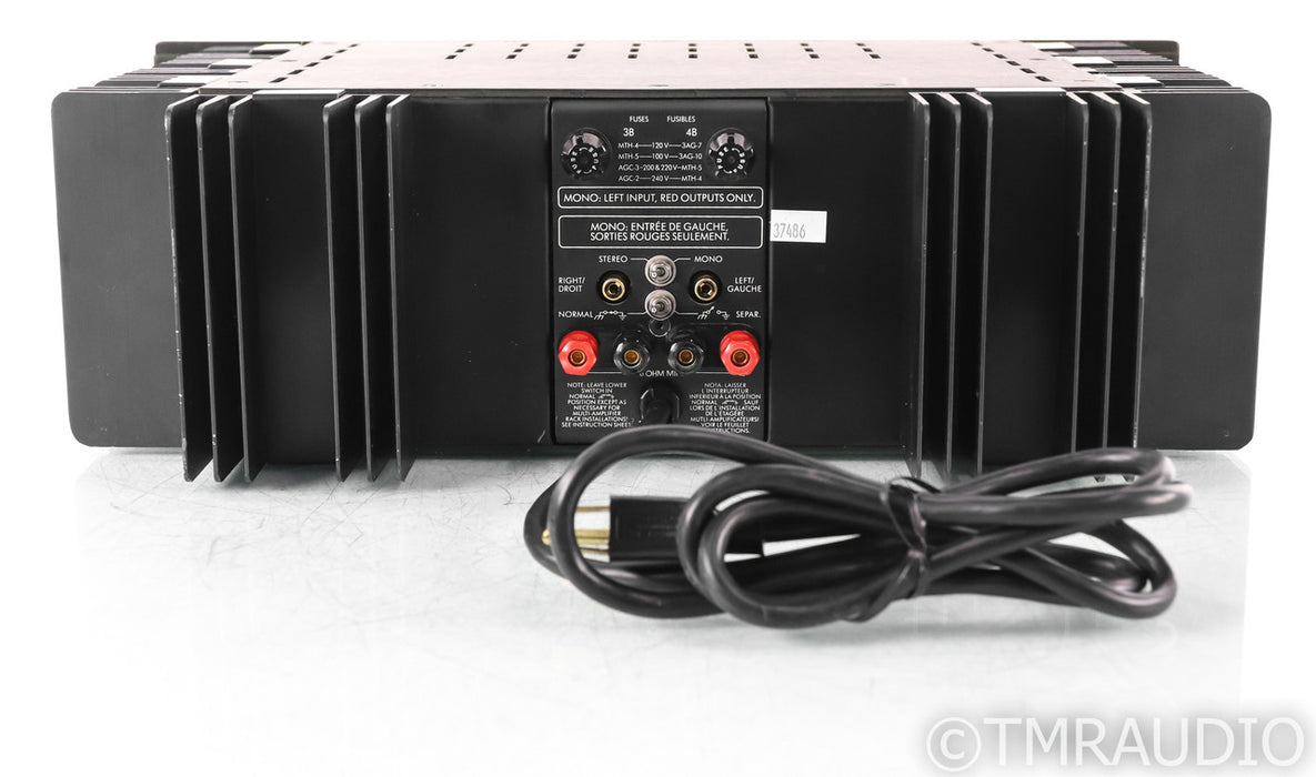 Bryston 4B Stereo Power Amplifier; 4-B; Black; 19" Faceplate; NRB; 4-B; Black; 19" Faceplate; NRB