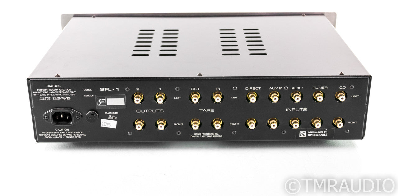 Sonic Frontiers SFL-1 SE+ Stereo Tube Hybrid Preamplifier; SFL1; Upgraded
