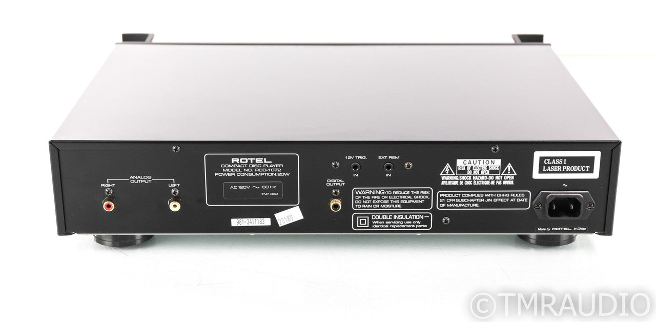 Rotel RCD-1072 CD Player; RCD1072; Remote; HDCD
