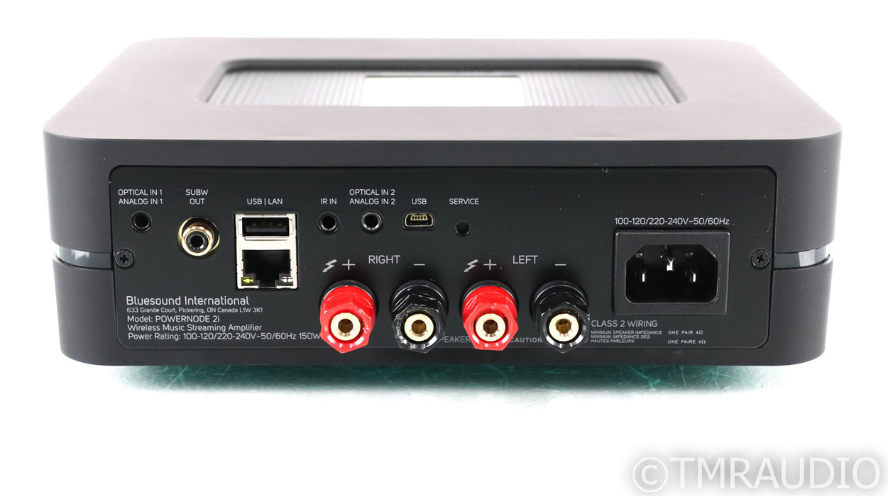 Bluesound Powernode 2i Wireless Streaming Power Amplifier; 2-i; Black