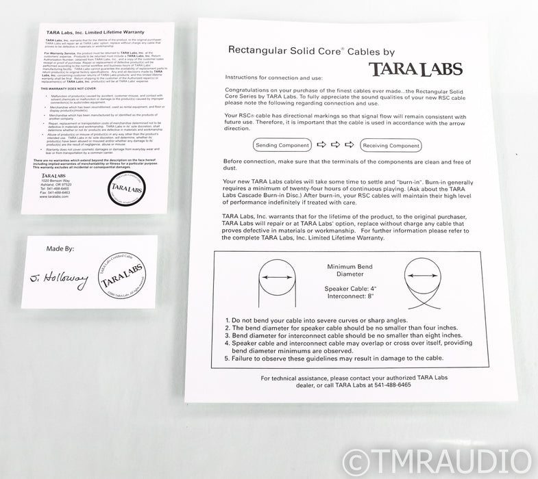 Tara Labs The One EX Power Cable; 6ft AC Cord; C15