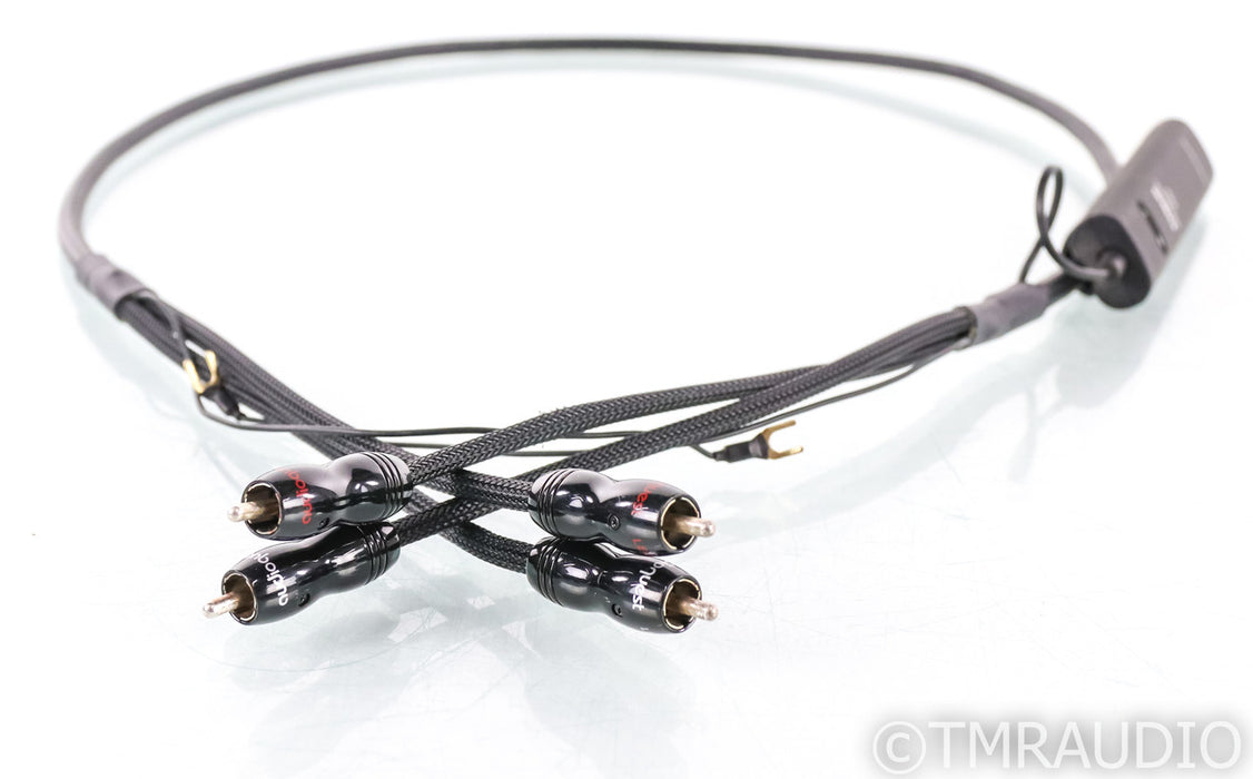AudioQuest LeoPard RCA Tonearm Cable; 1.2m Phono Interconnect; 72v DBS