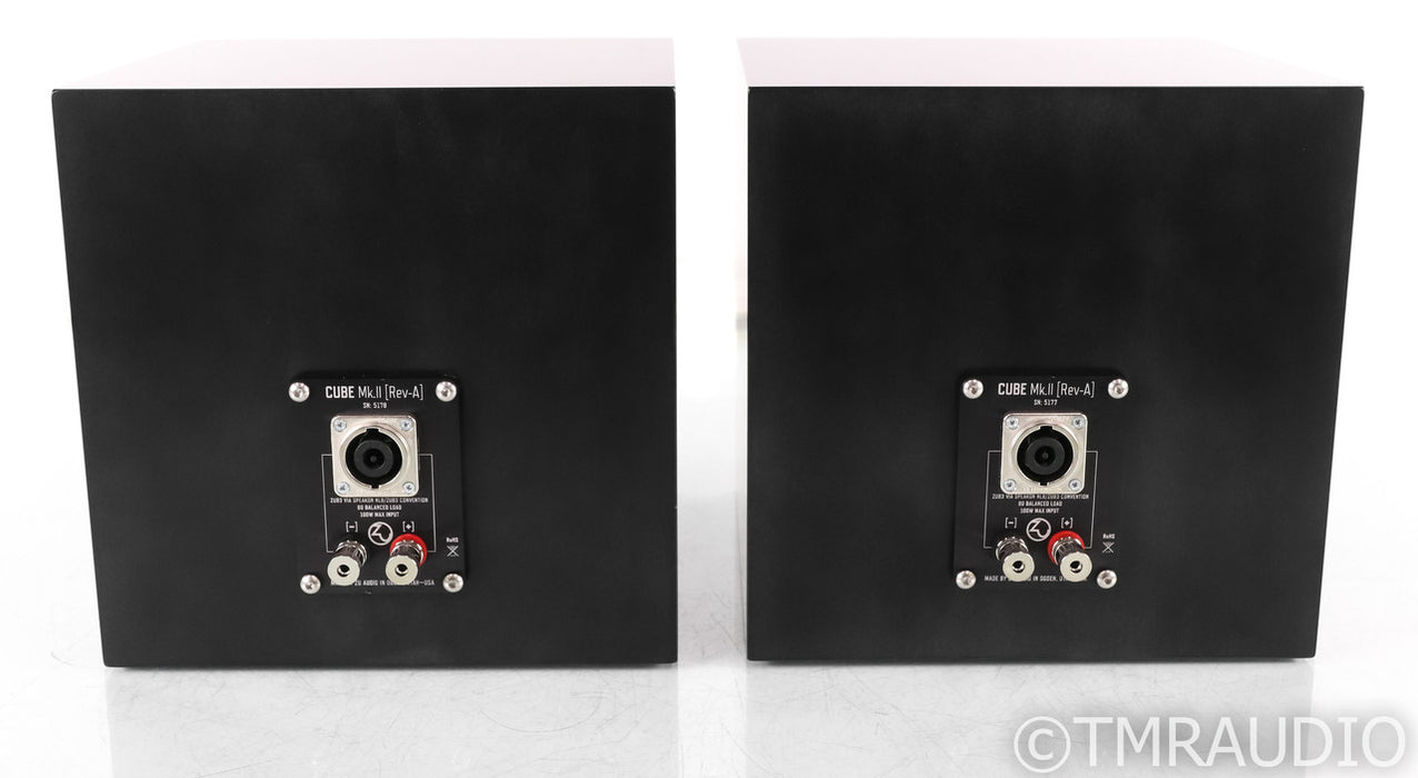 Zu Audio Cube Mk. II Rev A Bookshelf Speakers; MK2; Ghost Black Maple Pair
