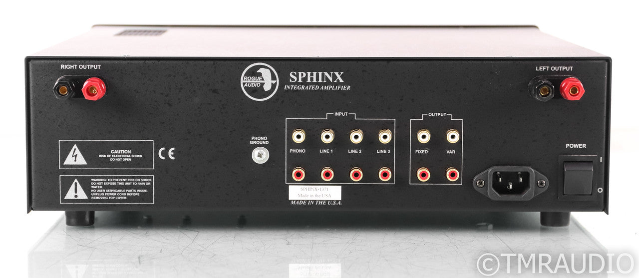 Rogue Audio Sphinx v2 Stereo Tube Hybrid Integrated Amplifier; Black; MM Phono