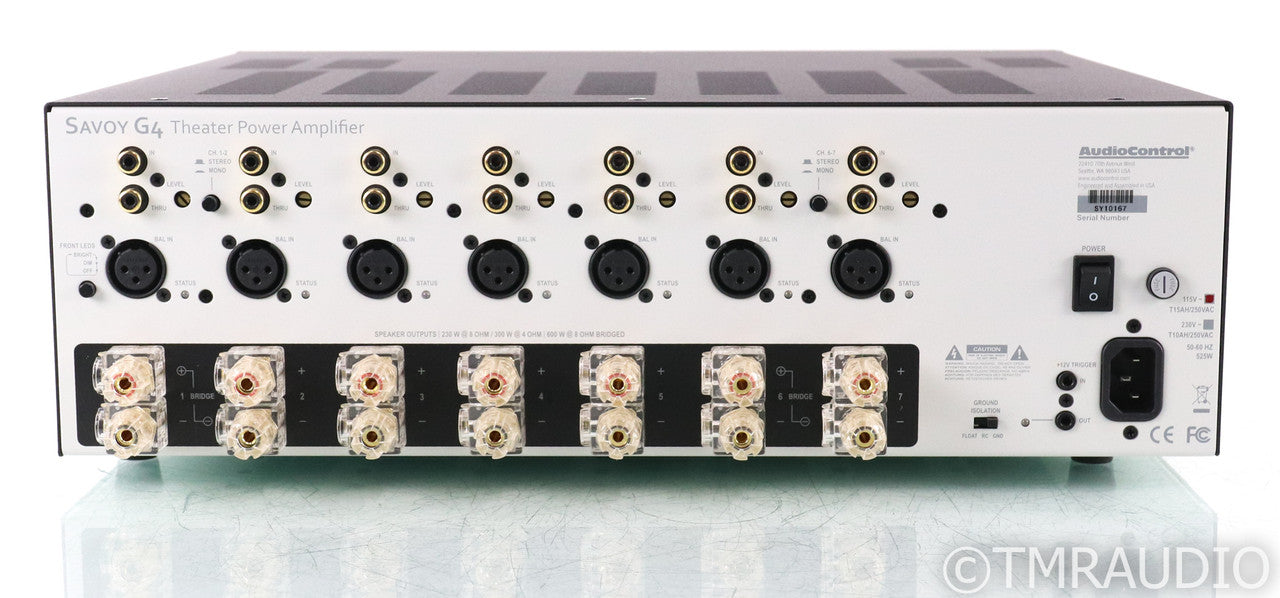 AudioControl Savoy G4 7-Channel Power Amplifier; G-4; Black