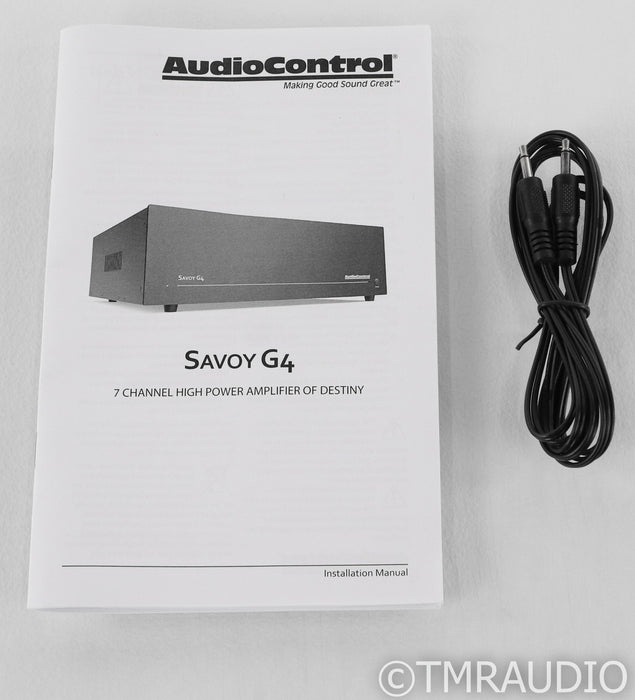 AudioControl Savoy G4 7-Channel Power Amplifier; G-4; Black