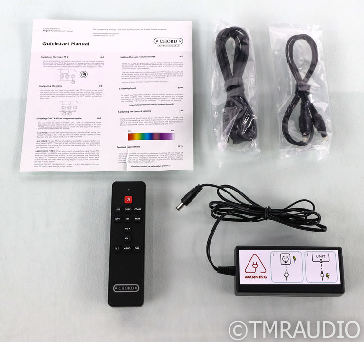 Chord Electronics Hugo TT2 DAC; D/A Converter; Black (Open Box)