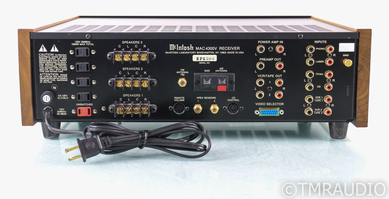 McIntosh MAC4300V Vintage Stereo FM / AM Receiver; MAC 4300V; Remote