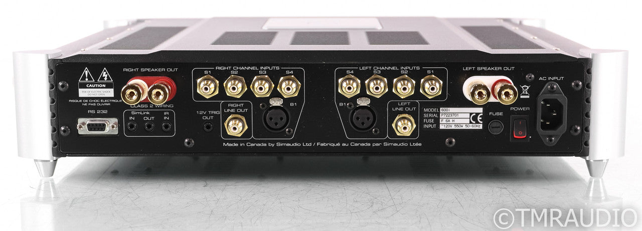 Simaudio Moon 600 i Stereo Integrated Amplifier; 600i; Silver; Remote