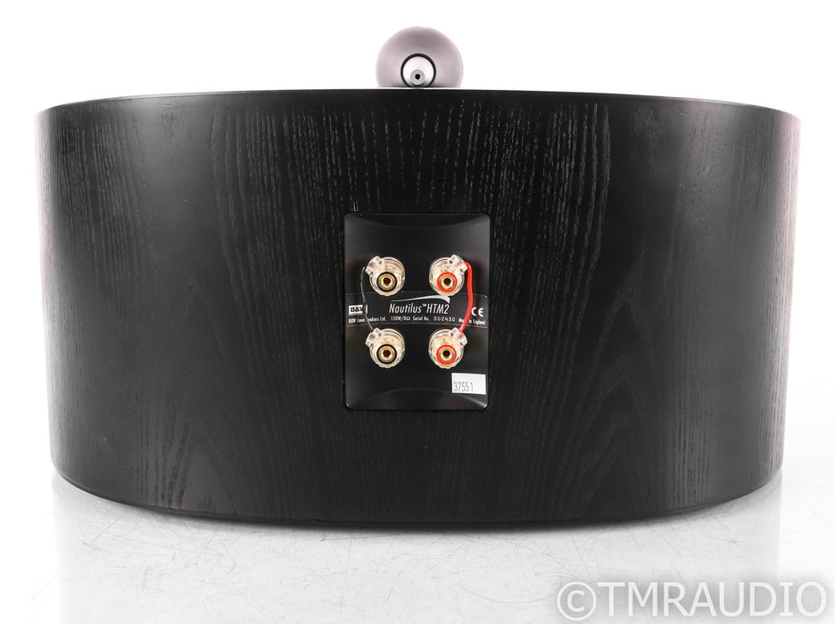 B&W Nautilus HTM2 Center Channel Speaker; HTM-2; Single; Black Ash