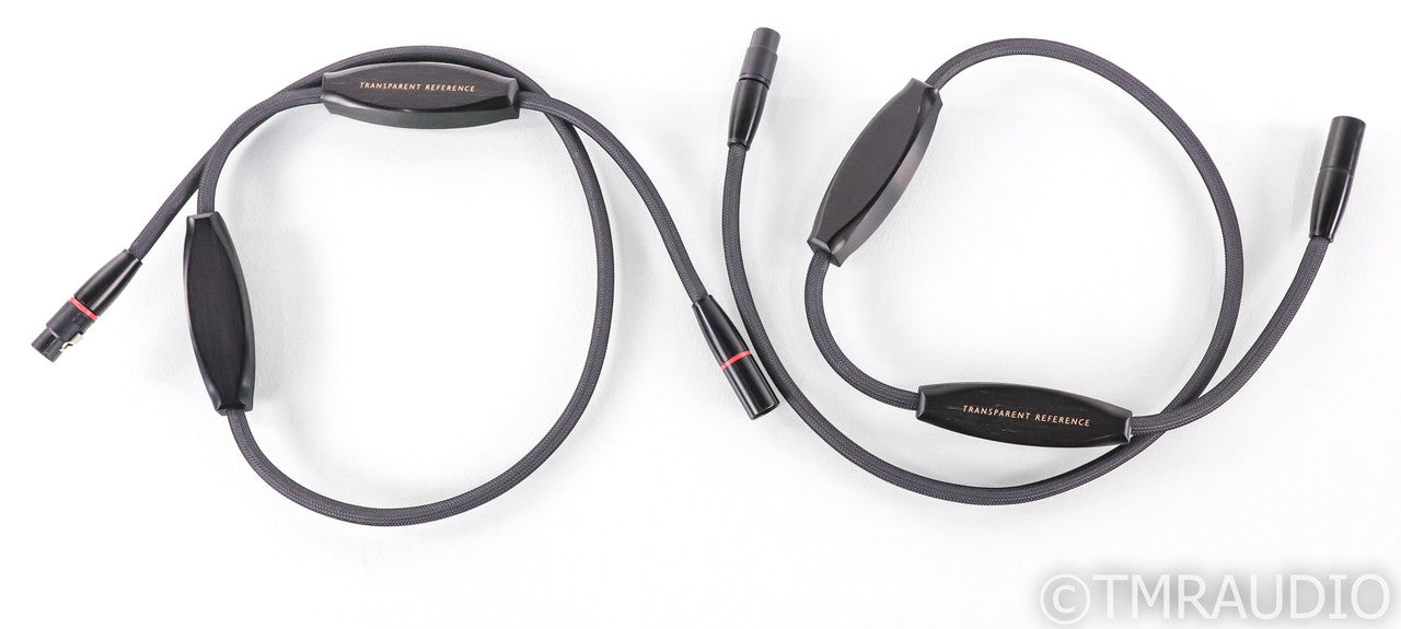 Transparent RBL1 Reference XLR Cables; 1m Pair Balanced Interconnects; HI Z