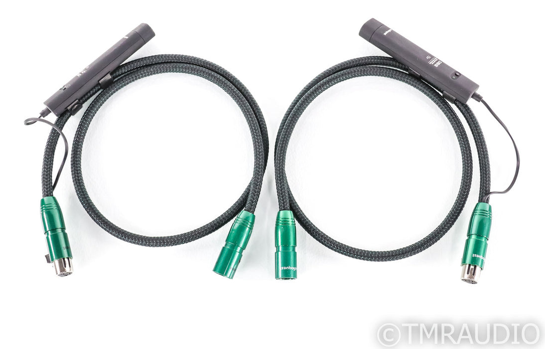 AudioQuest Columbia XLR Cables; 1m Pair Balanced Interconnects; 72v DBS
