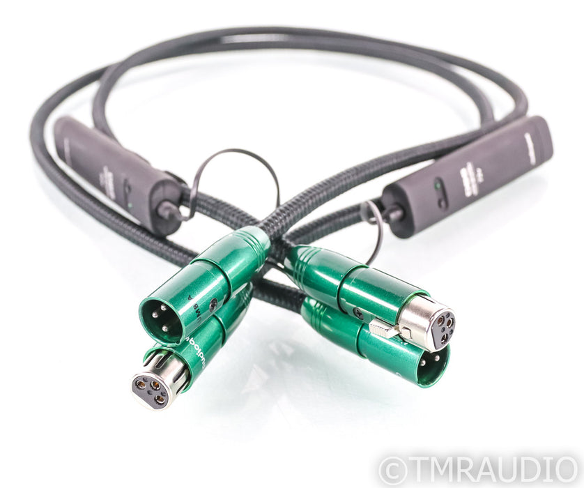 AudioQuest Columbia XLR Cables; 1m Pair Balanced Interconnects; 72v DBS