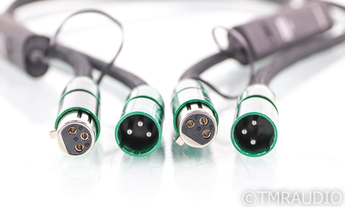 AudioQuest Columbia XLR Cables; 1m Pair Balanced Interconnects; 72v DBS