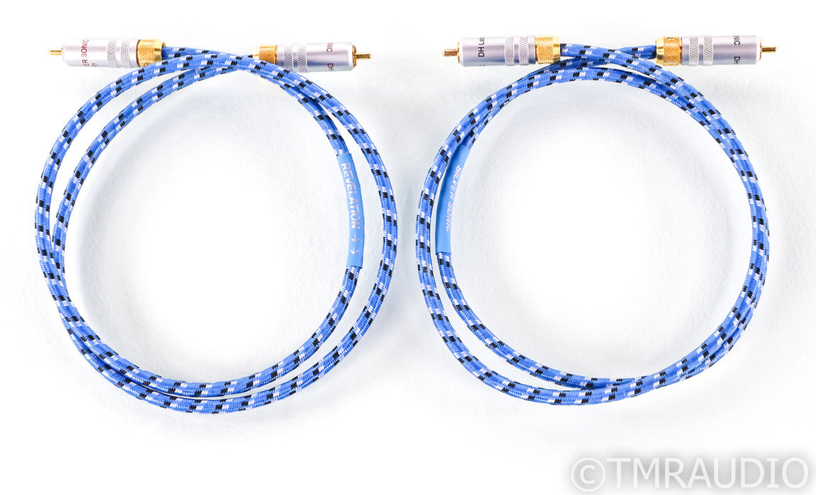 DH Labs Silver Sonic Revelation RCA Cables; 1m Pair Interconnects