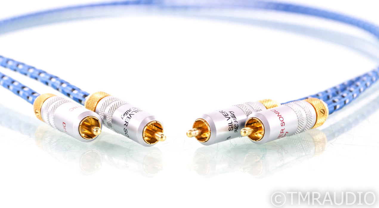 DH Labs Silver Sonic Revelation RCA Cables; 1m Pair Interconnects