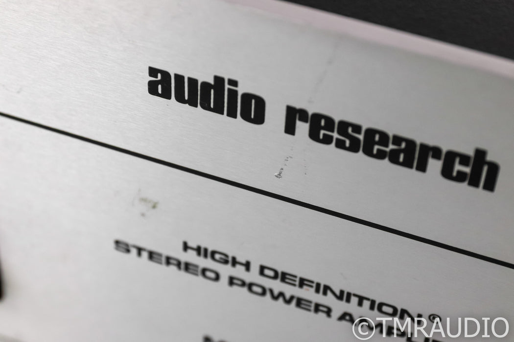 Audio Research D-120 Vintage Stereo Power Amplifier; D120; Silver; 19" Faceplate
