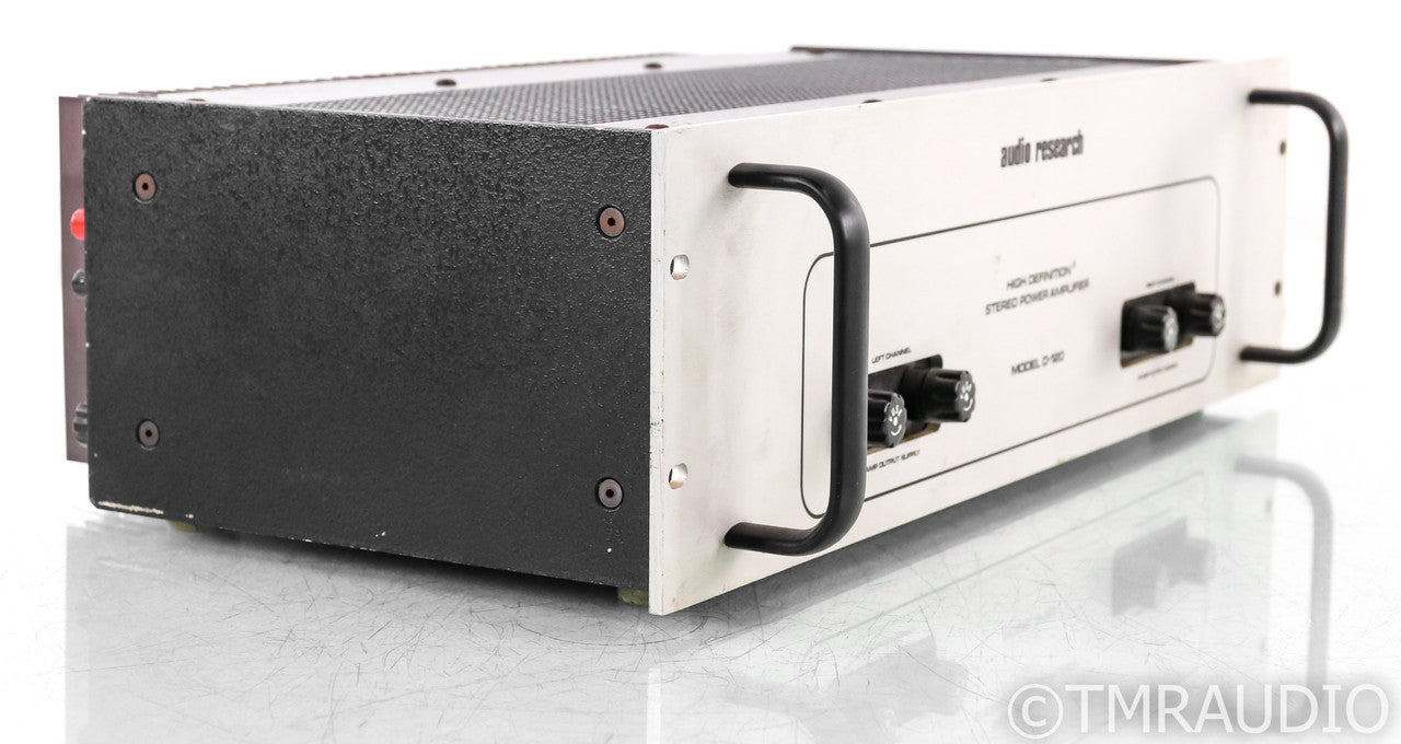 Audio Research D-120 Vintage Stereo Power Amplifier; D120; Silver; 19" Faceplate