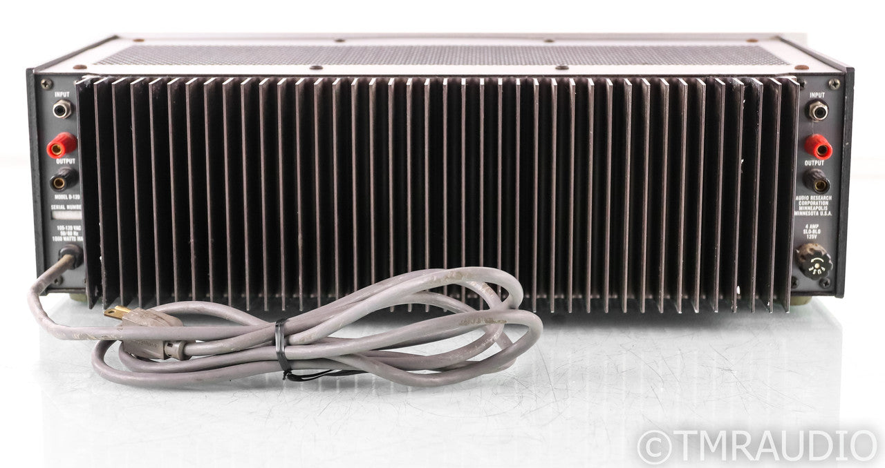 Audio Research D-120 Vintage Stereo Power Amplifier; D120; Silver; 19" Faceplate