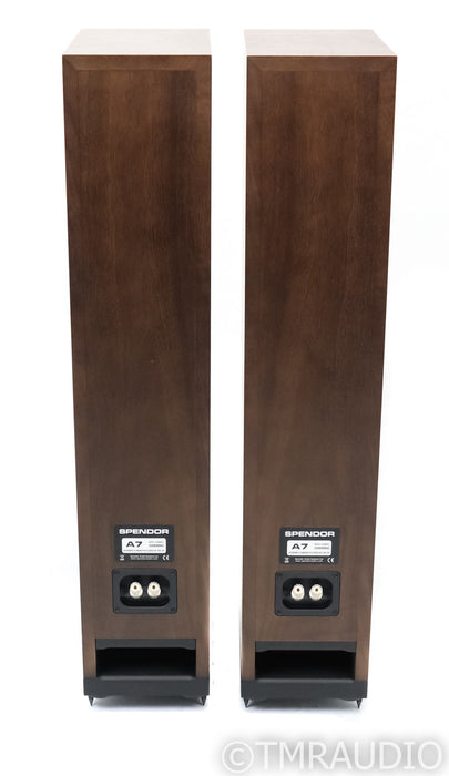 Spendor A7 Floorstanding Speakers; Dark Walnut Pair