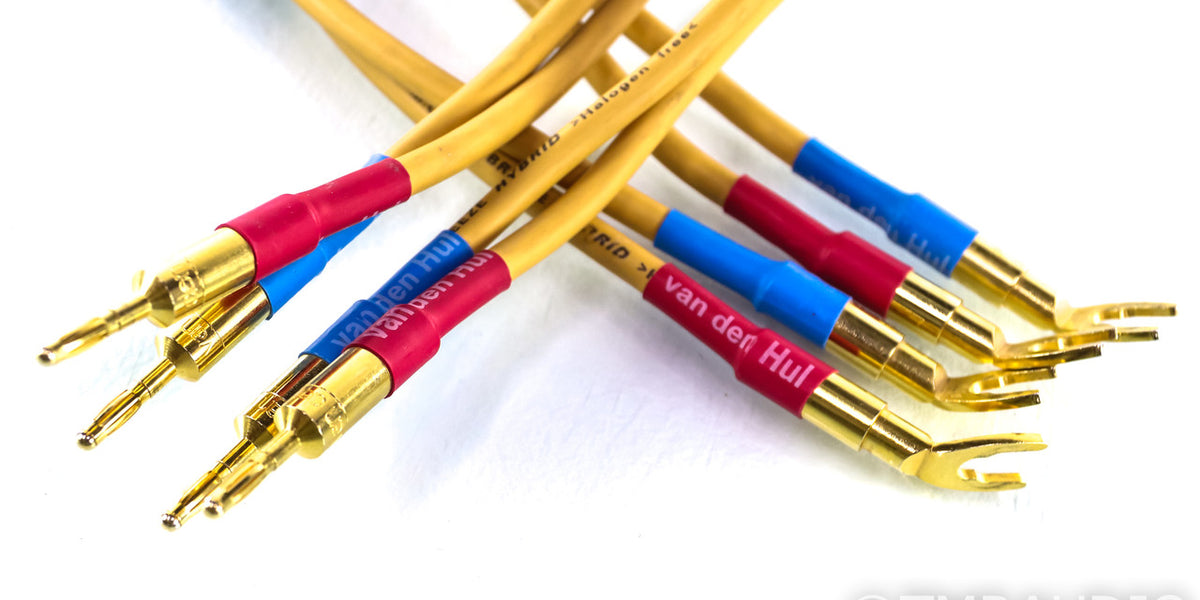 Van Den Hul The Breeze Hybrid Speaker Cables; 8ft Pair; Fusion